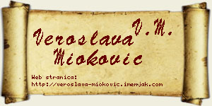Veroslava Mioković vizit kartica